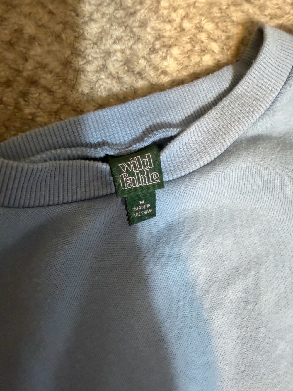 wild fable Pale Blue Crewneck Sweatshirt - Picture 2 of 2